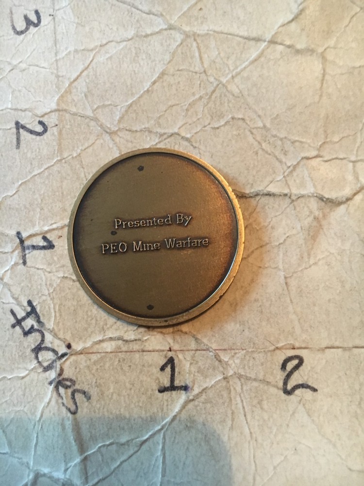 US Navy Program Executive Office Mine Warfare Challenge Coin 9/9/25