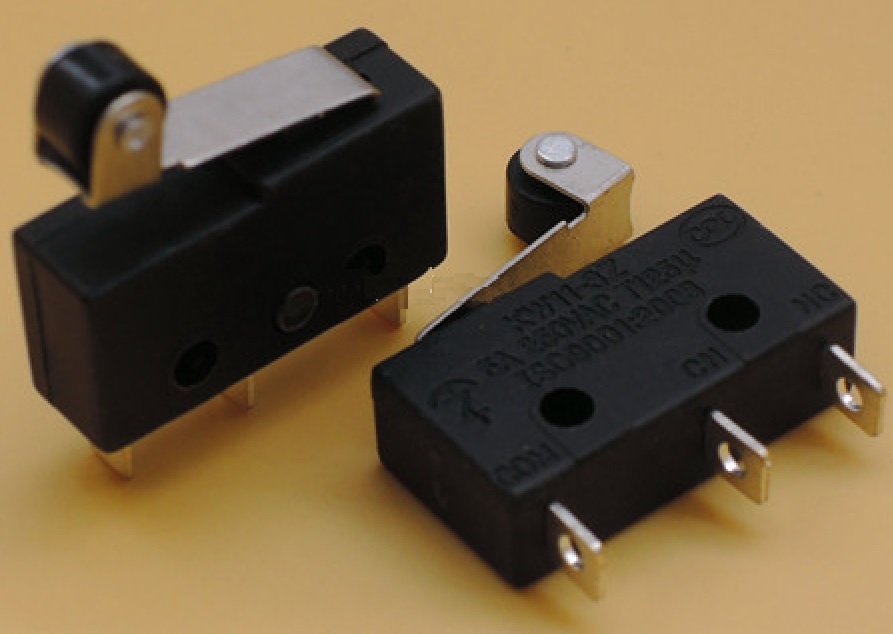 2pcs NEW Tact Switch 3A 5A 250V Microswitch Round Handle 3PIN