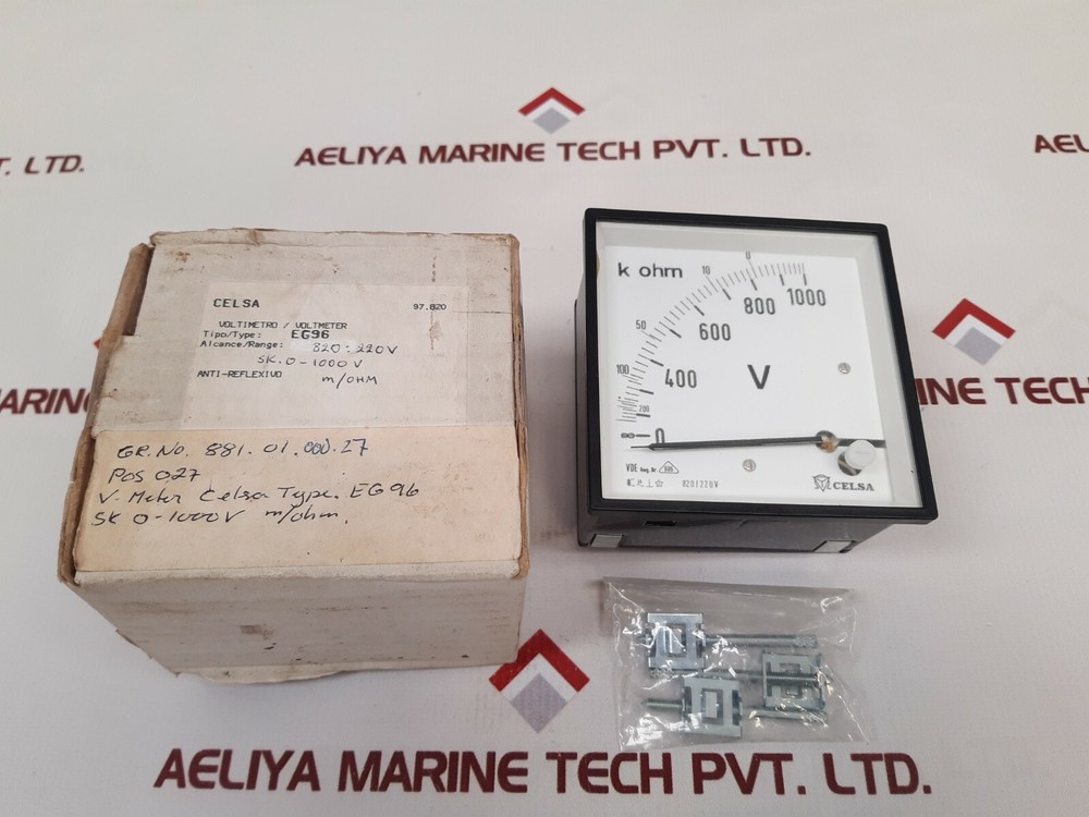 Celsa eg96 voltmeter 0-1000v