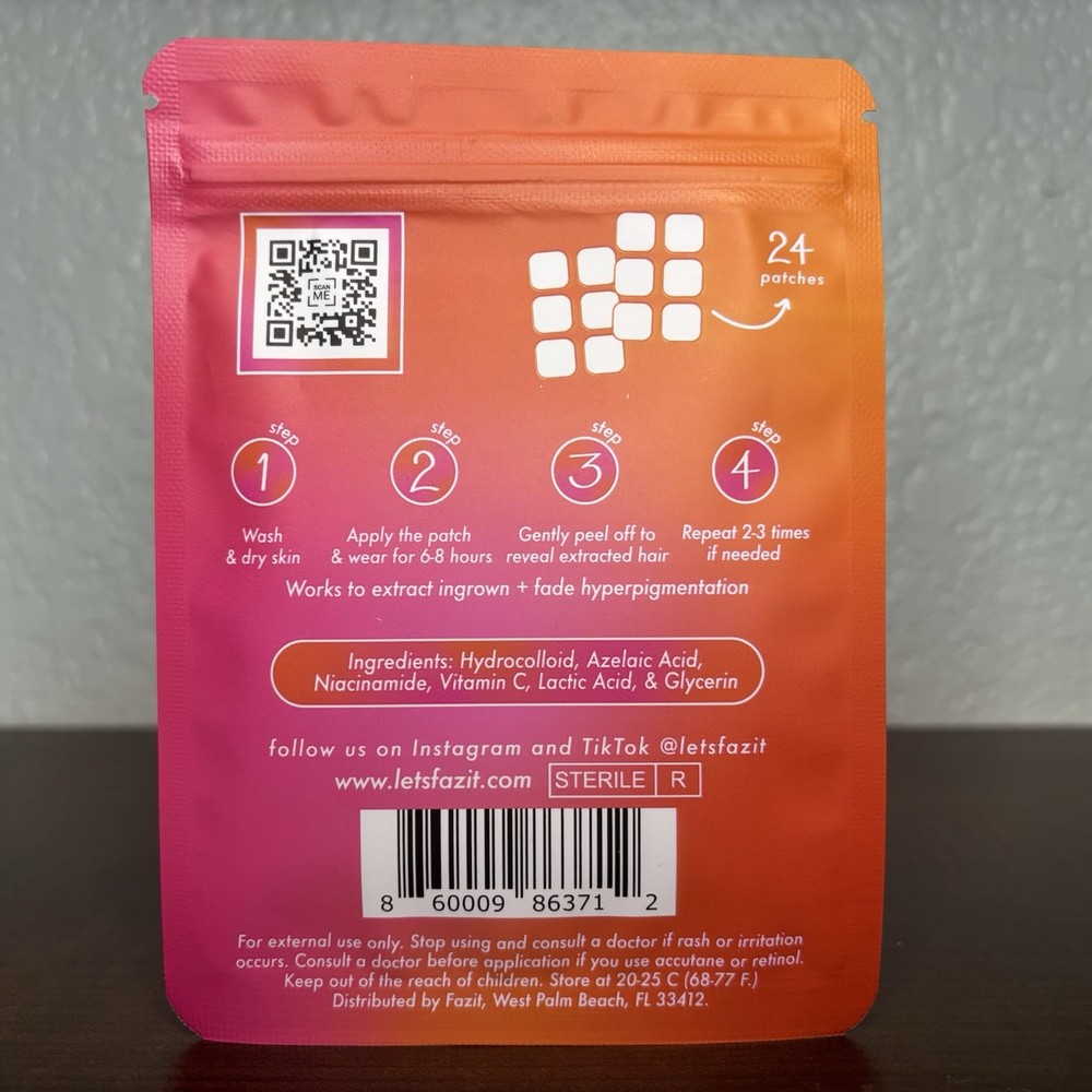 Fazit Ingrown Hair Bikini Patches - 24 count