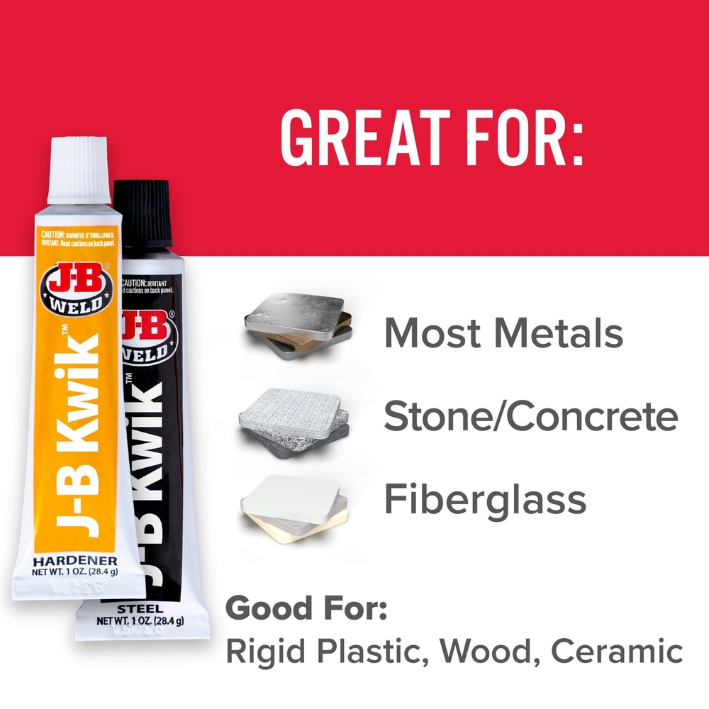 Quick Setting Steel Reinforced Epoxy 2 oz - Dark Grey, Strong Bonding Solution