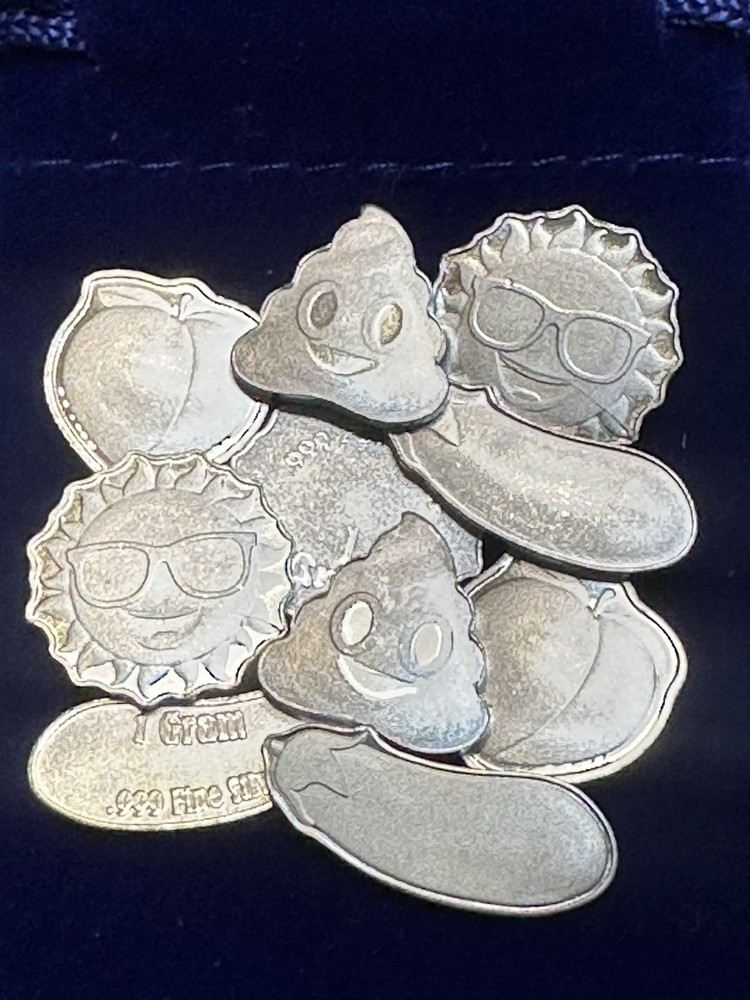 .999 Silver 10 Piece Assortment With Keepsake Pouch 🌞🍆🍑💩🍆🍑💩🌞
