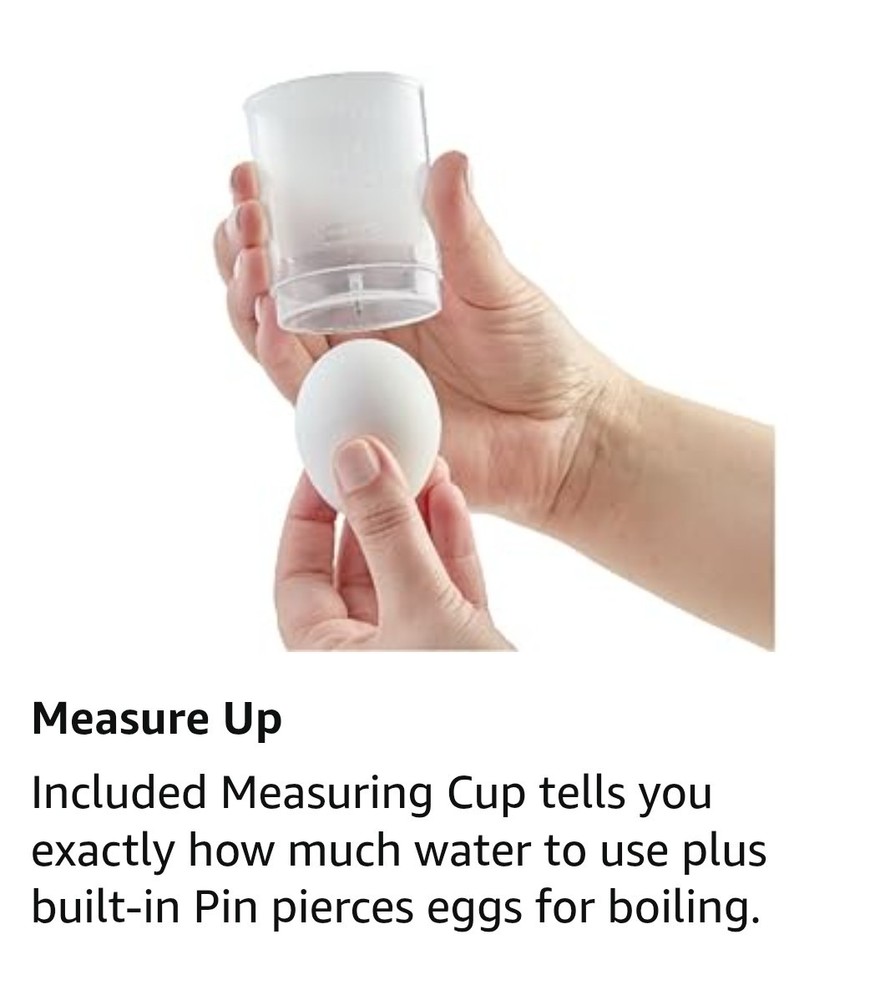 PEEPS DASH Rapid Egg Cooker: 7 Egg Capacity Poach Cup , Pin Cup Yellow, !
