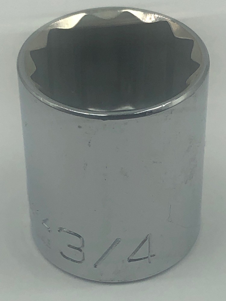Wright Tool # 3124 3/4" 12 Point Std Socket 3/8" Drive Made In USA Free Ship