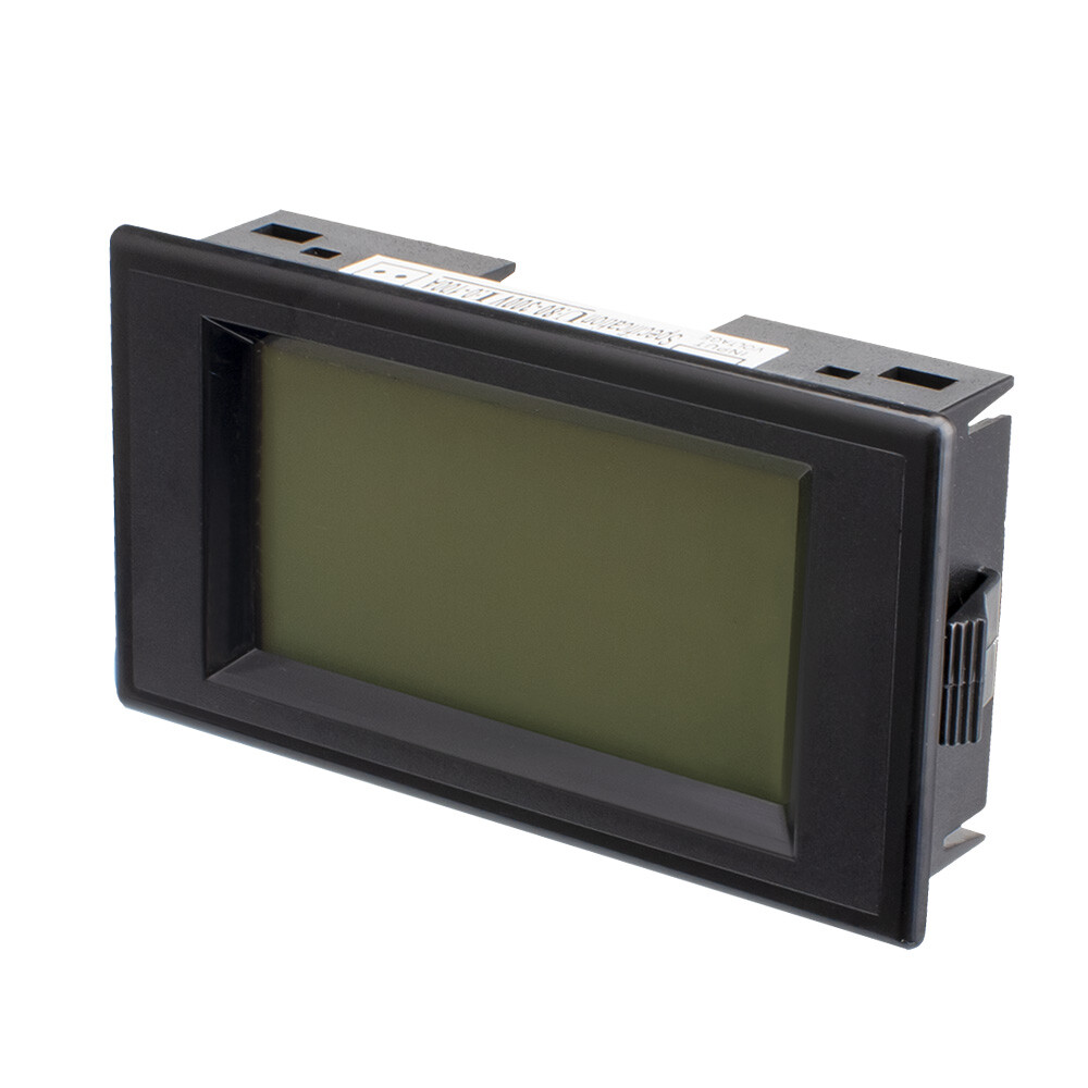Dual Display LCD Digital AC80-300V 100A Amp Voltage Panel Meter White/Black