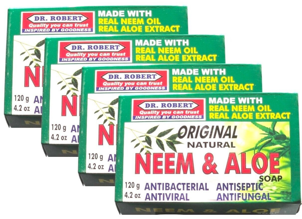 Dr. Robert Original antibacterial Neem  & Aloe soap - 4 pack