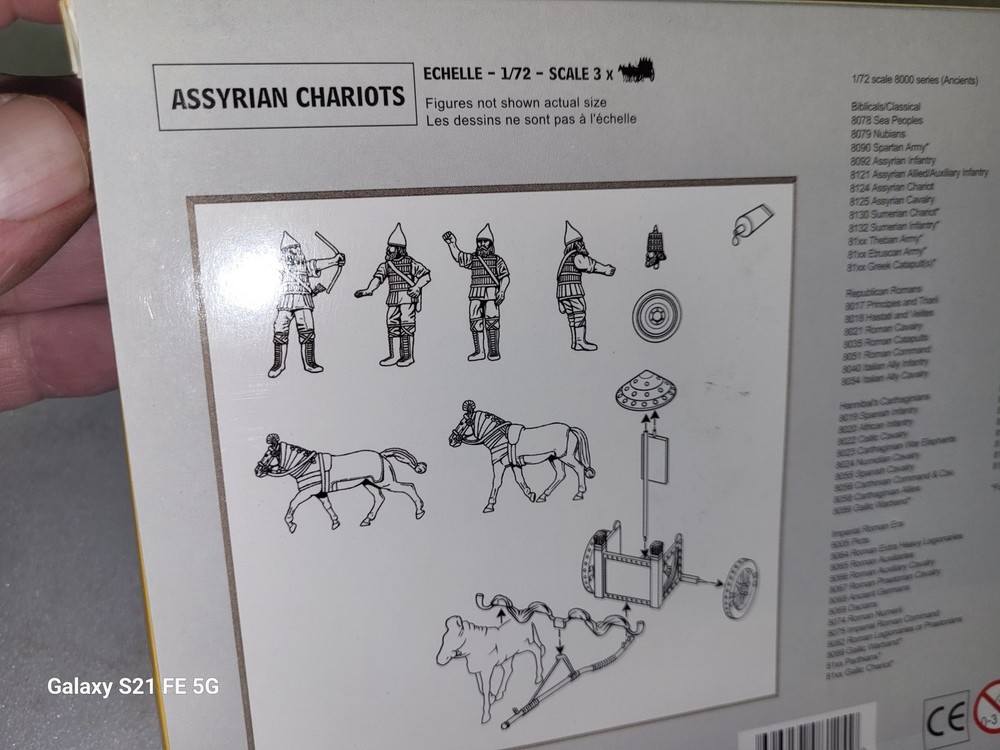 Hat Industries Assyrian Chariots (3) Model Kit 1/72 #8124