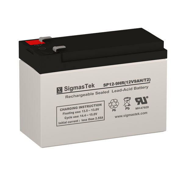 SigmasTek SP12-9 T2 Battery - 12V 9AH Terminal T2