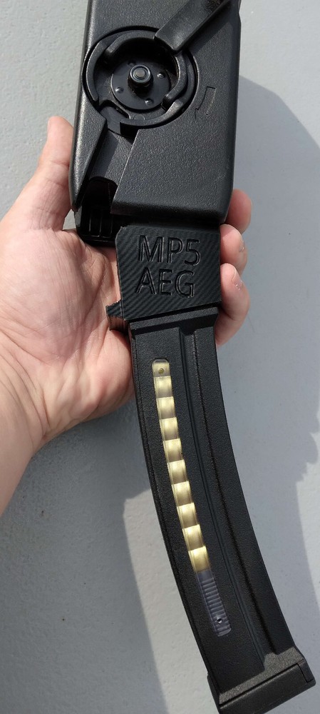 Airsoft MP5 AEG Odin Speedloader Adapter (Black)