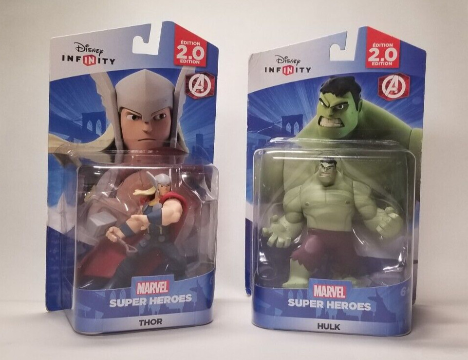2 New Disney Infinity Edition 2.0 Marvel Super Heroes: Thor and Hulk