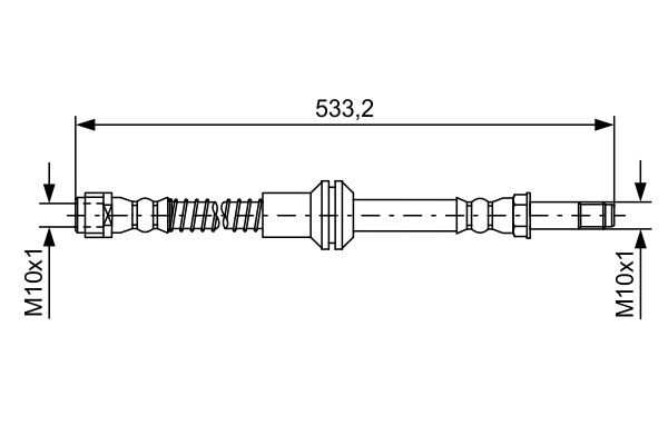 Brake Hose BOSCH 1987481609