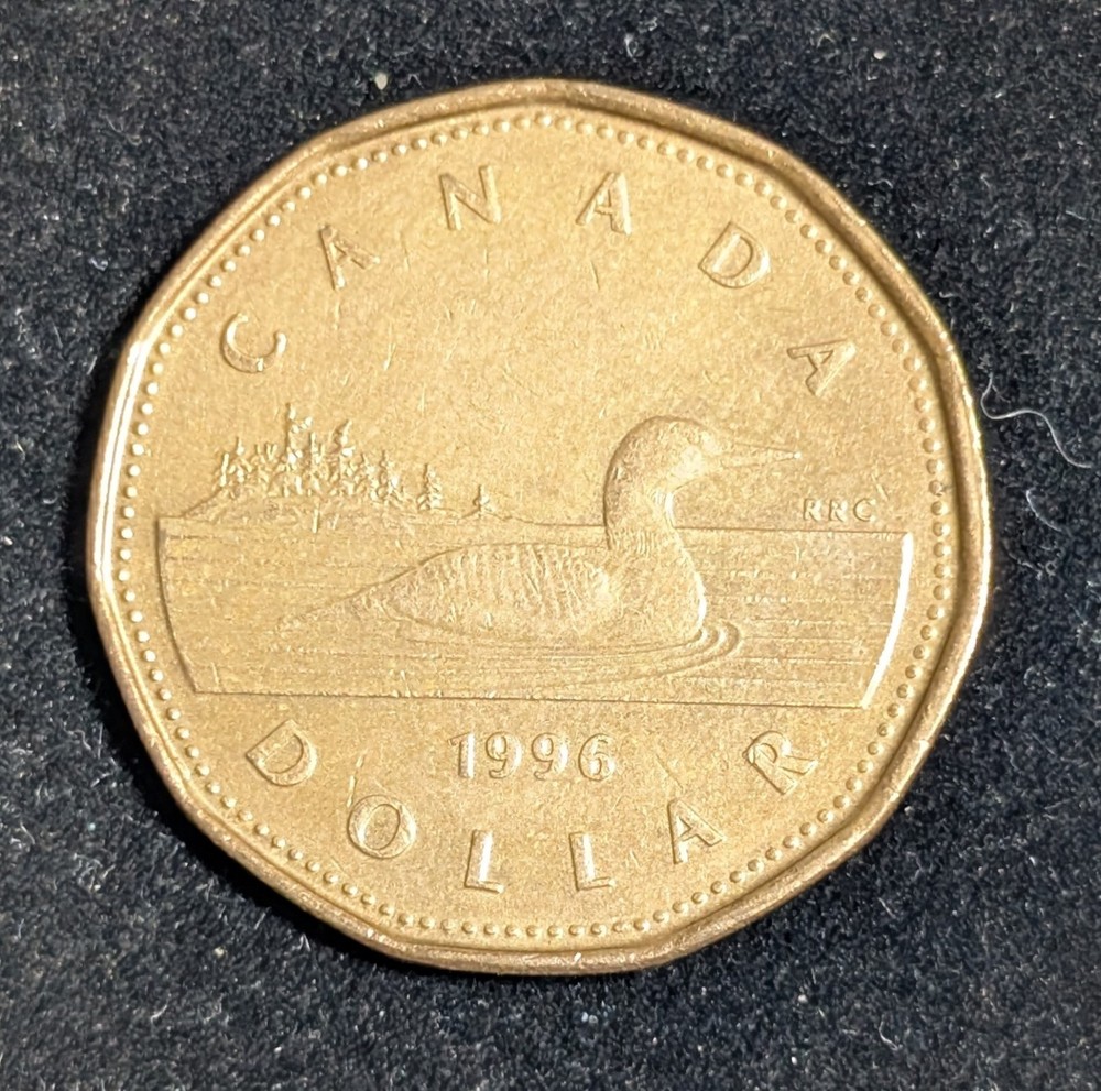 1996 Canada 1 Dollar Circulated KM# 186