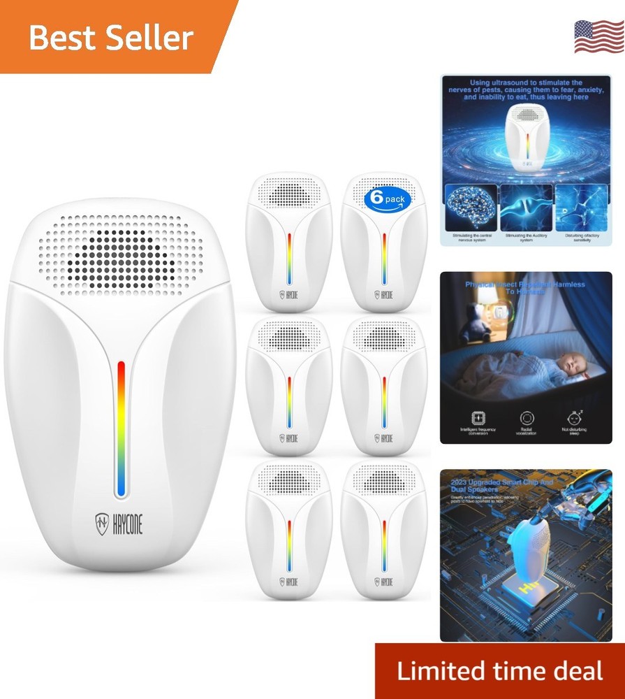 Compact Ultrasonic Pest Control Devices for Home: 6 Non-Toxic Repellers Included