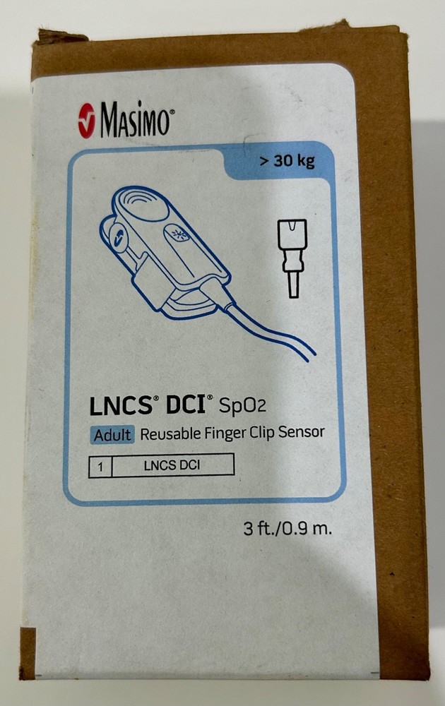 Original Masimo REF 1863 LNCS DCI SpO2 Reusable Finger Clip Sensor