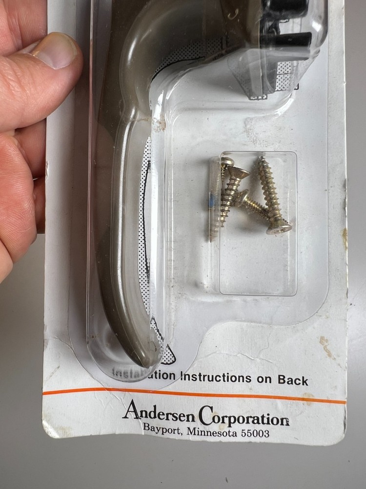 Vintage Andersen Anderson Perma-Shield Gliding Window Lock Handle NOS 1991 Stone