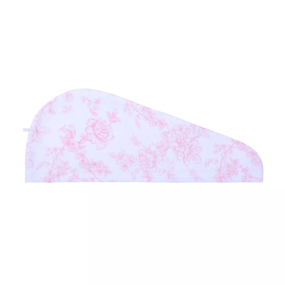 NWT The Big One 5-Piece Solid Texture Bath Wrap Set - PINK WHITE FLORAL