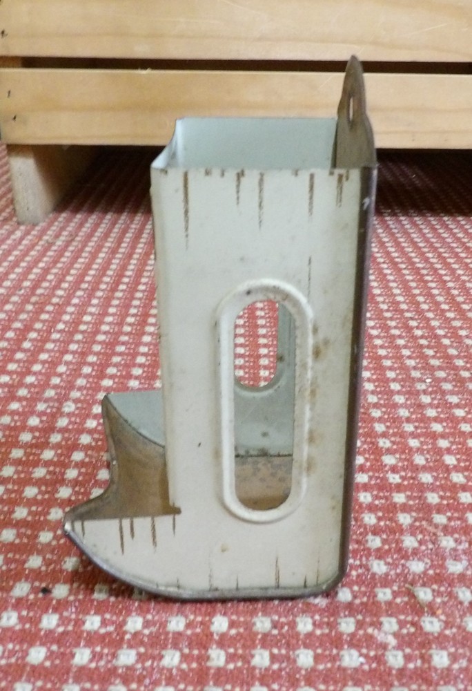 1 Wall Mount Match Safe with Eagle wall Plaque. 3"A x 3¼"D x 6¼"H. Some Rust