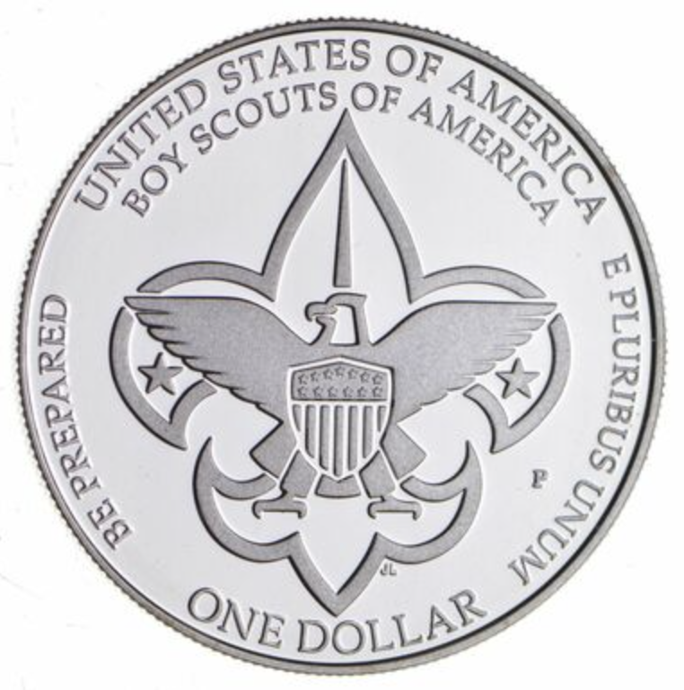 Proof 2010 Boy Scouts - US Commemorative 90% Silver Dollar