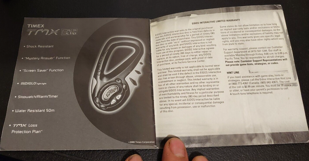 2000 PLAYSTATION ONE, TOMB RAIDER CHRONICLES. EIDOS MANUEL