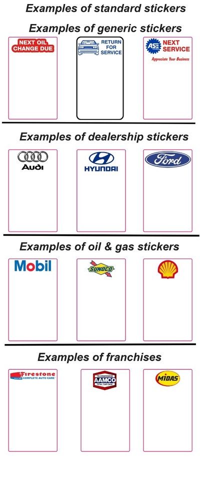 Oil Change Sticker Printer / Service Reminder Printing System