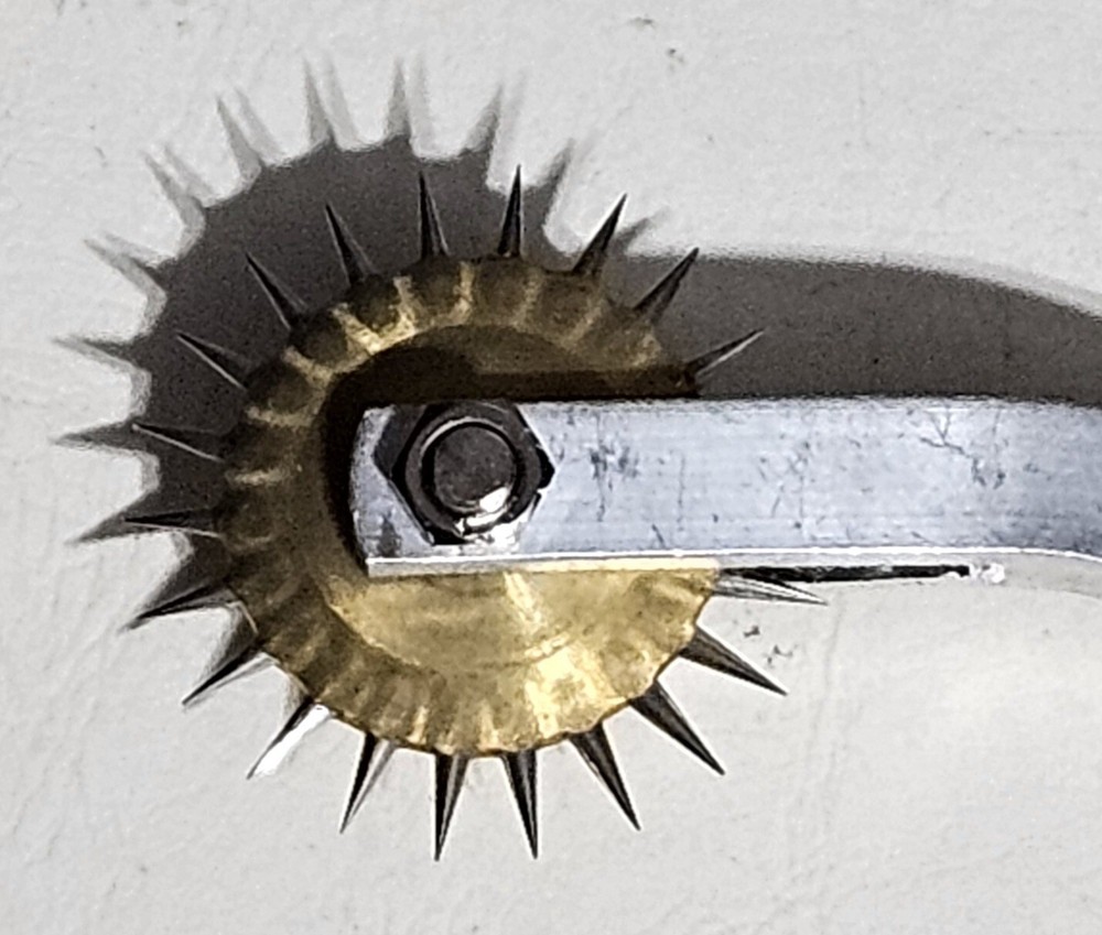 Superior Needlepoint Pattern Tracer Vintage Japan Red Box Black Handle