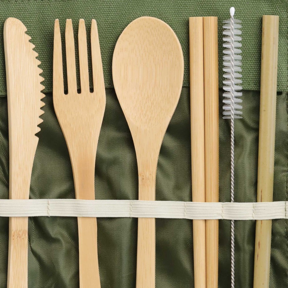 PLANT OATH Bamboo Utensils Set: 4 Pack | Sustainable Gift | Zero Plastic Kitchen