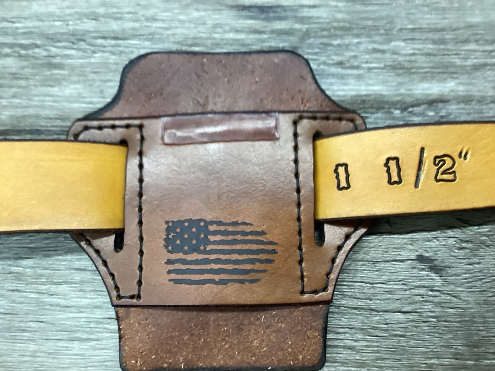 Leather Folding Clip Knife Sheath (Sheath Only)