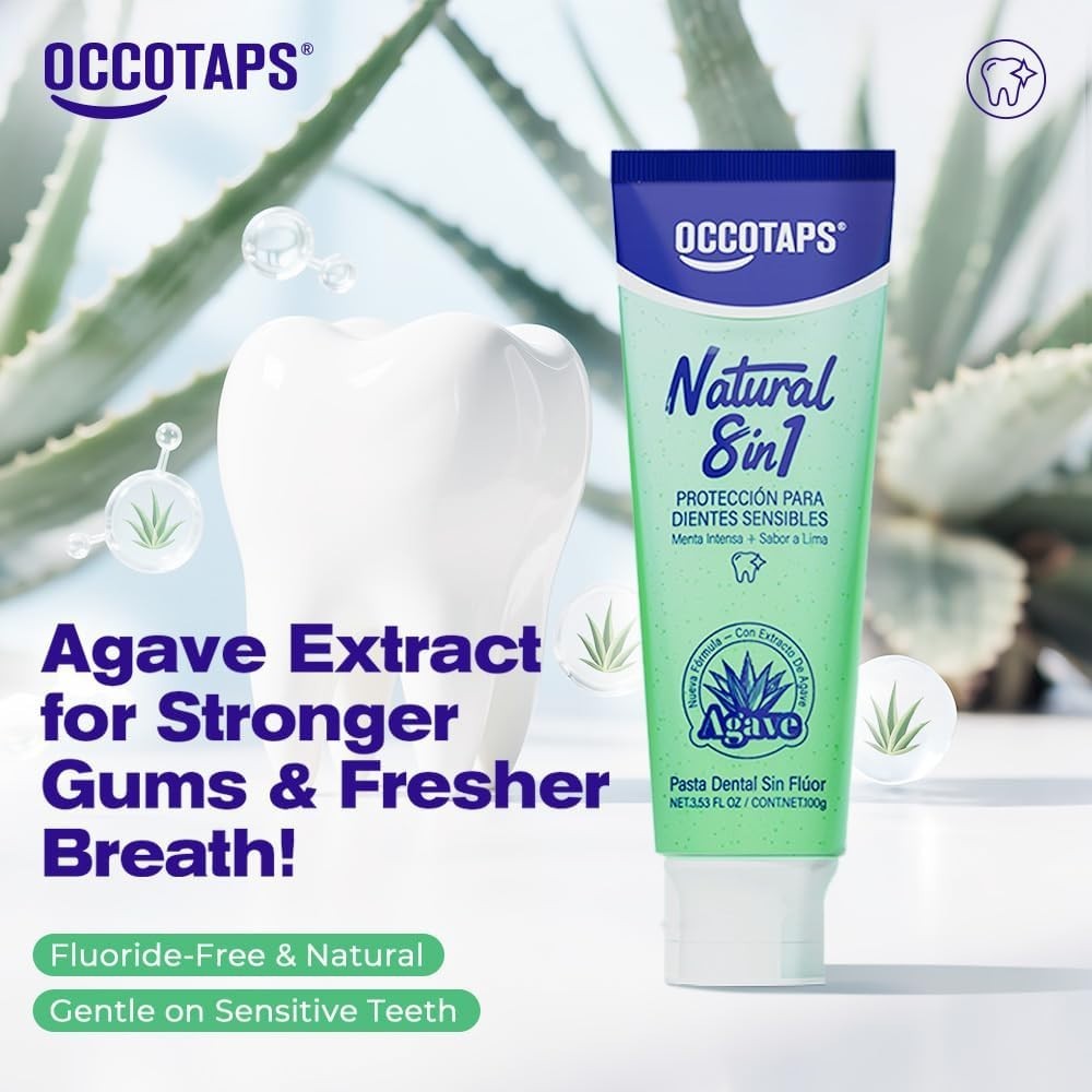 Agave Sensitive Toothpaste, Fluoride-Free Natural Whitening Toothpaste for Sensi