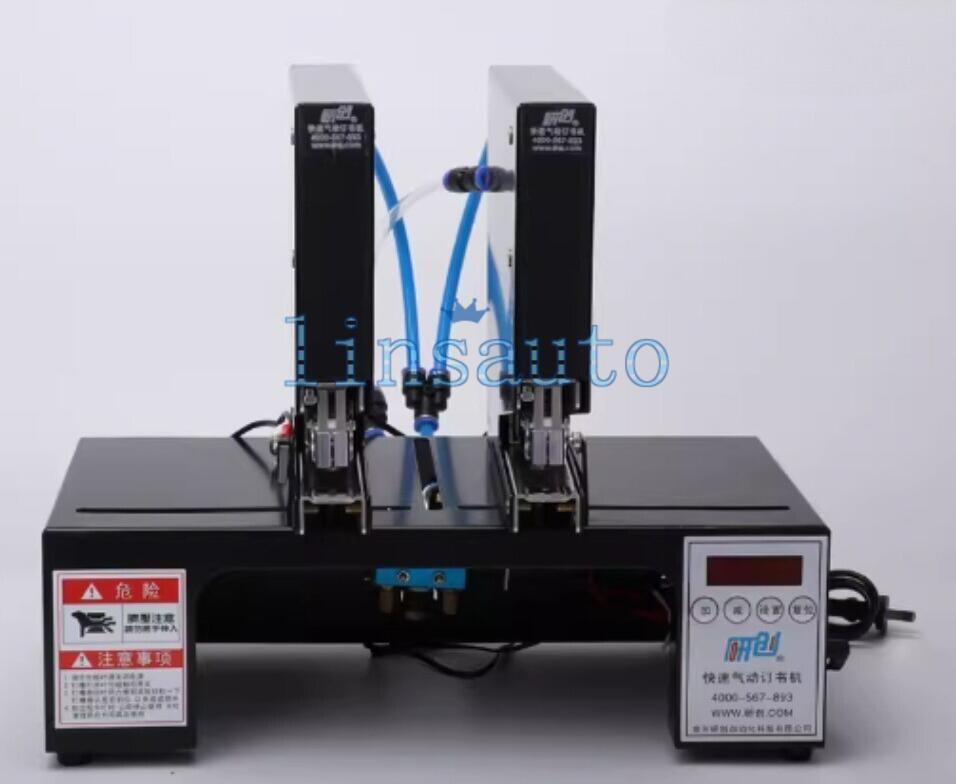 Double Head Automatic Electric Stapler Binding Machine Pneumatic Bookbinding