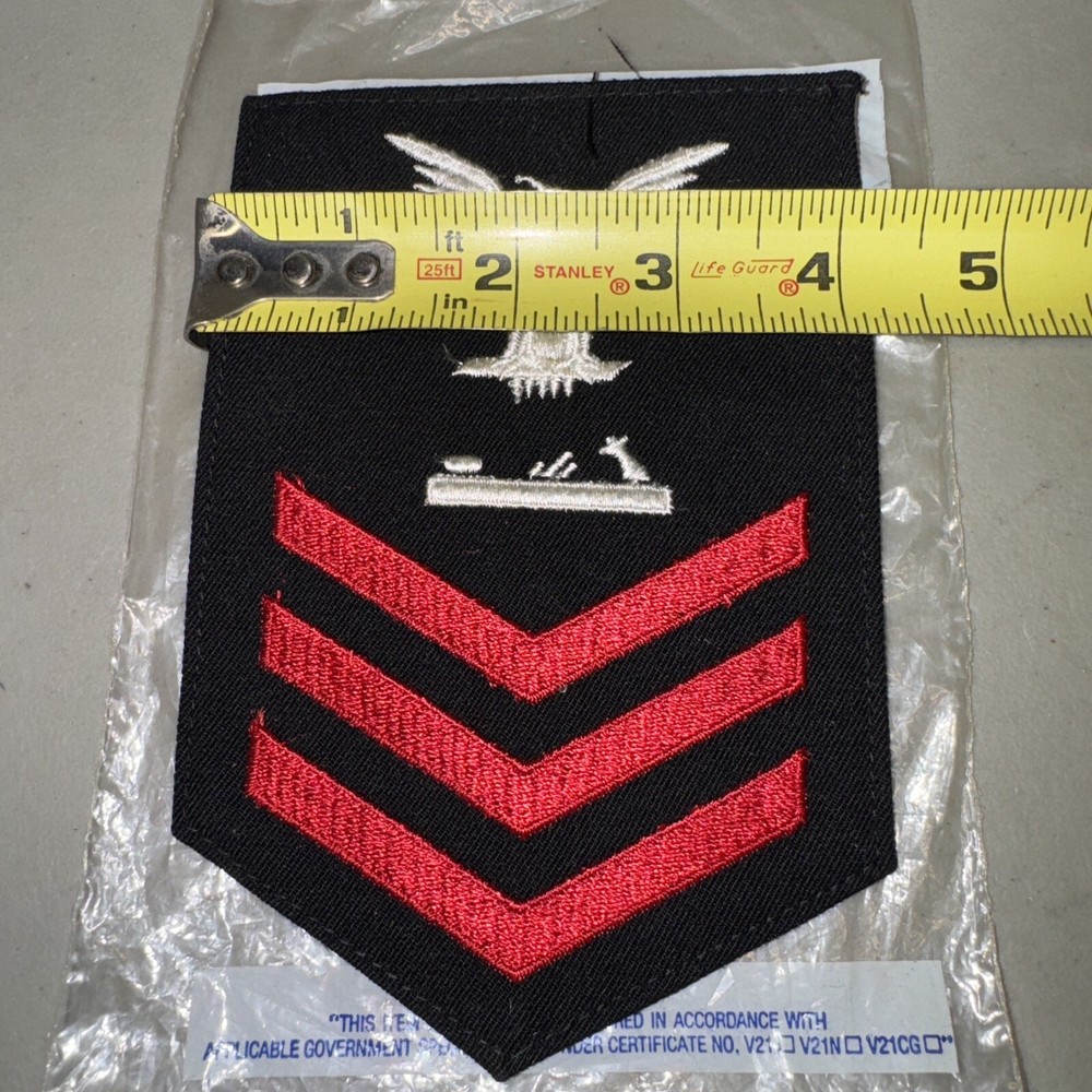 US Navy - Pattern Maker Rate 1st Class Male Size