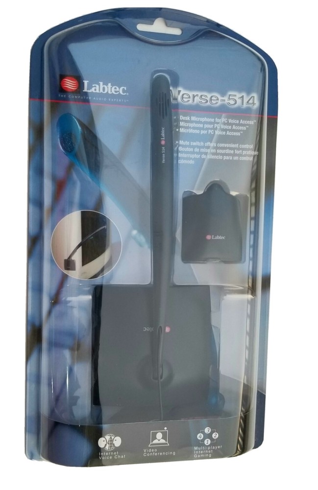 Labtec Verse 514 VOIP Microphon PC MAC Desktop Computer Unidirectional