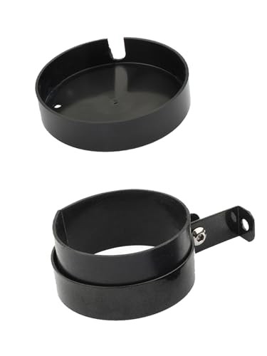 Speedometer Side Mount Relocation Bracket Kit, 2pcs Black Metal Bracket + CNC