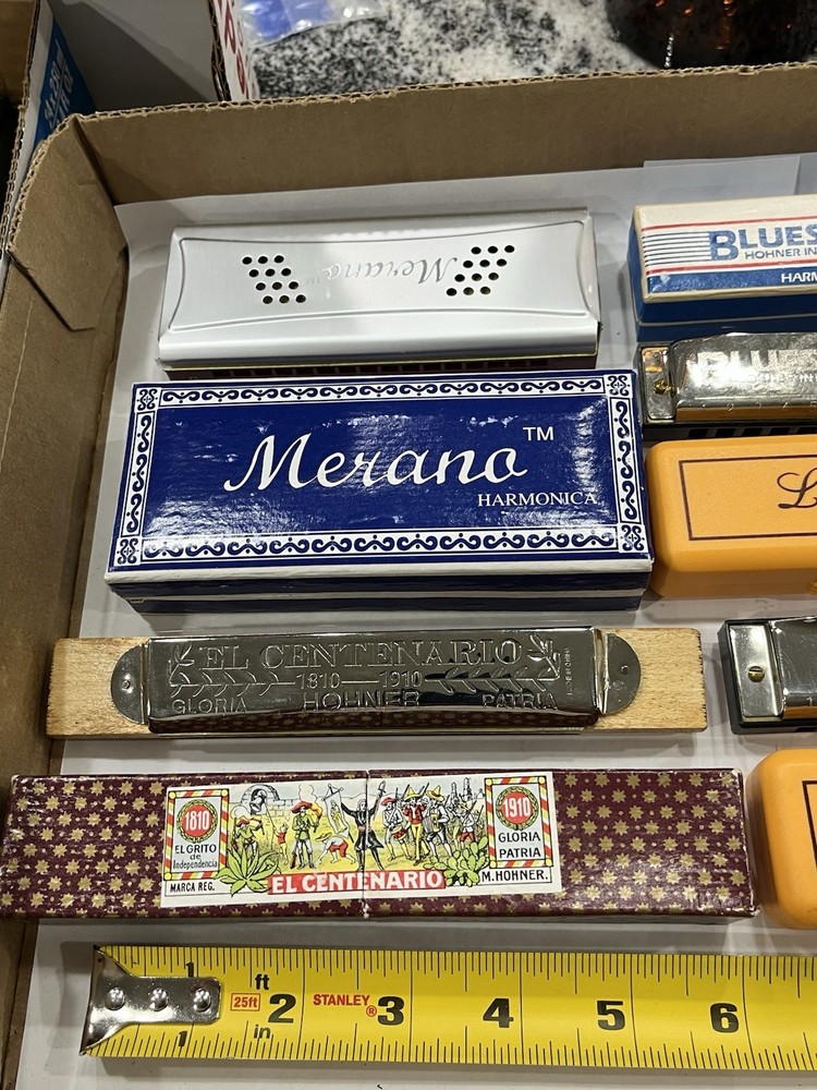 9 Miscellaneous Harmonica Lot-see Photos