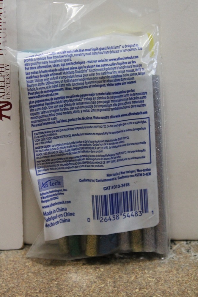 Glitter GLUE STICK Ad-tech mini size, 18 count 4"x.28") NEW