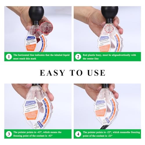 Coolant Tester Accessory, Dial Type Car Battery Liquid Densitometer Freezing