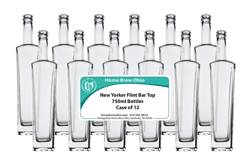Home Brew Ohio New Yorker Liquor Bottles Set of 12