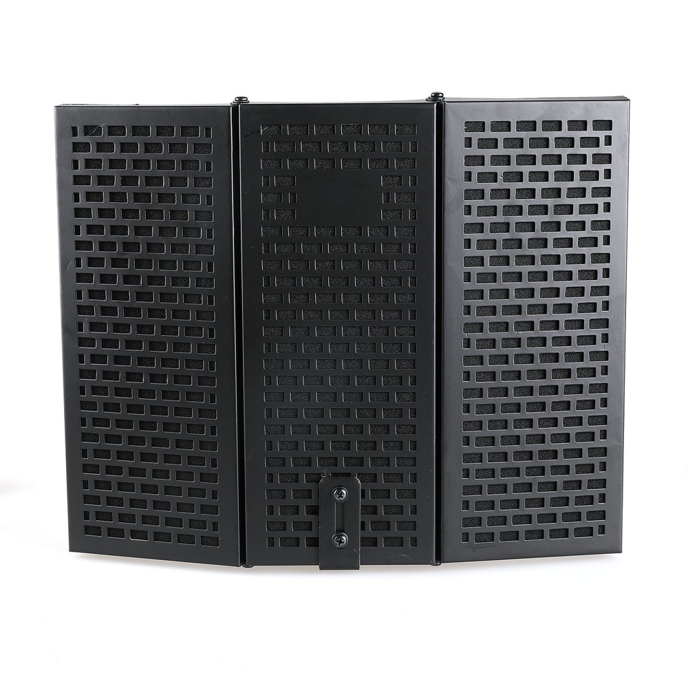 Microphone Isolation Shield, Foldable Mic Shield with Triple Sound Insulation...