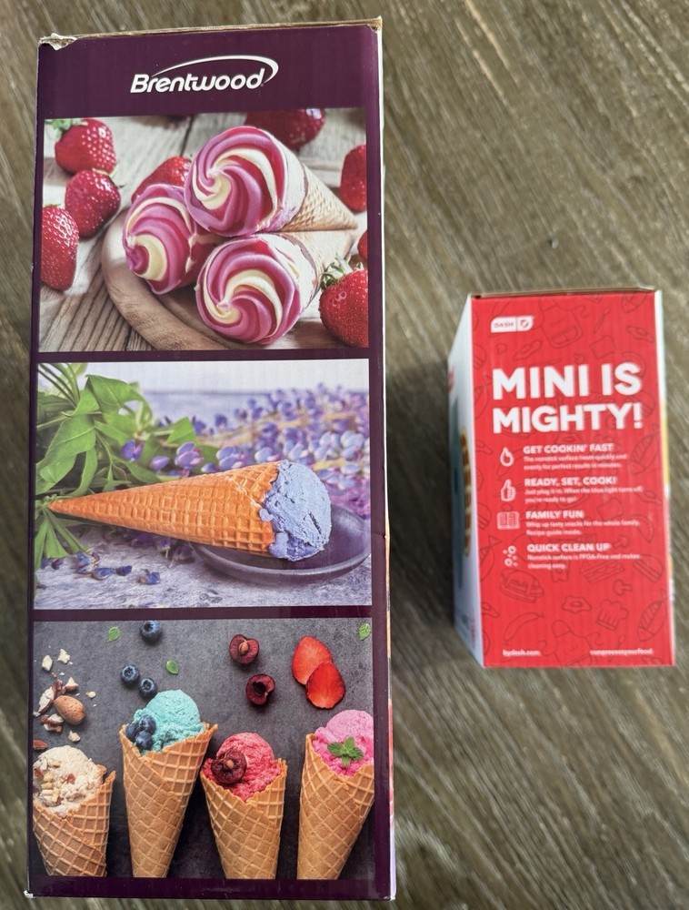 Brentwood Waffle Cone Maker & Dash Mini Waffle Maker