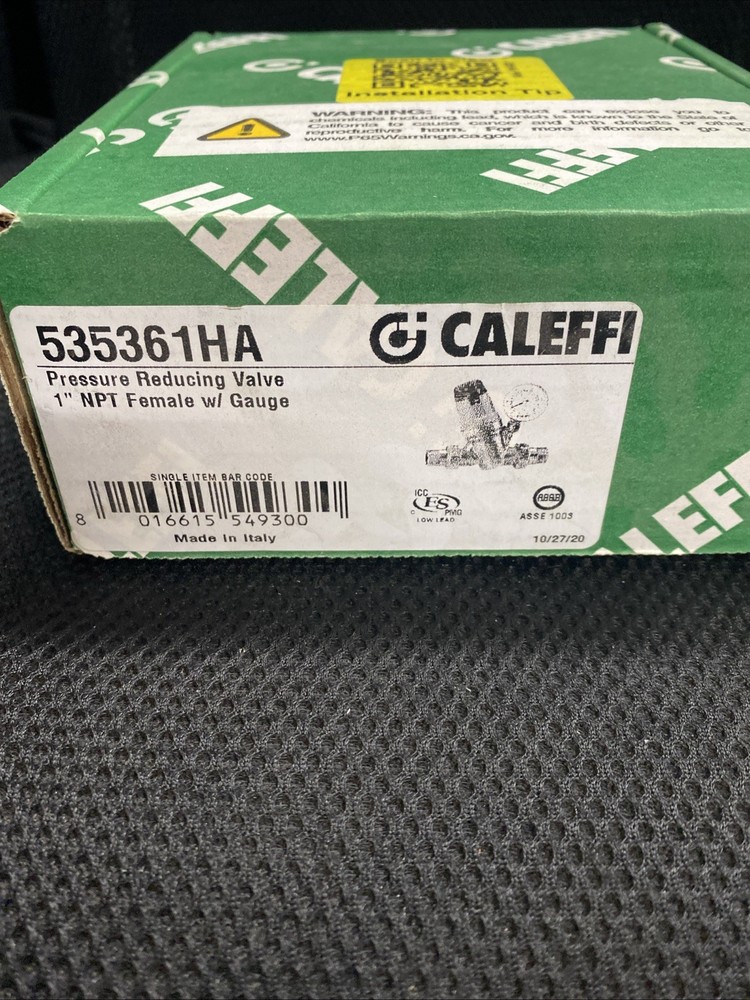 Caleffi 535361HA PresCal™ 1" Pressure Reducing Valve, with Gauge, Pre-Adjustable