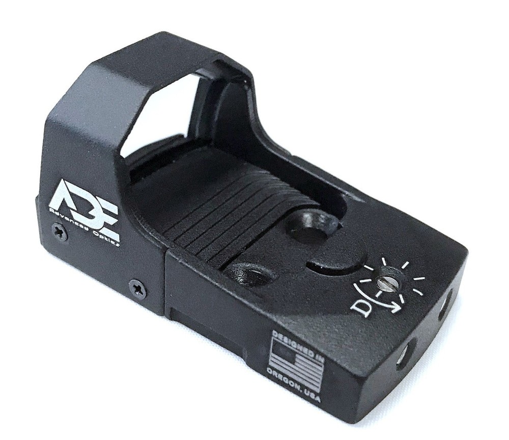 ADE Advanced Optics RD3-006B Mini Reflex Micro Green Dot Sight, 3 MOA, Black