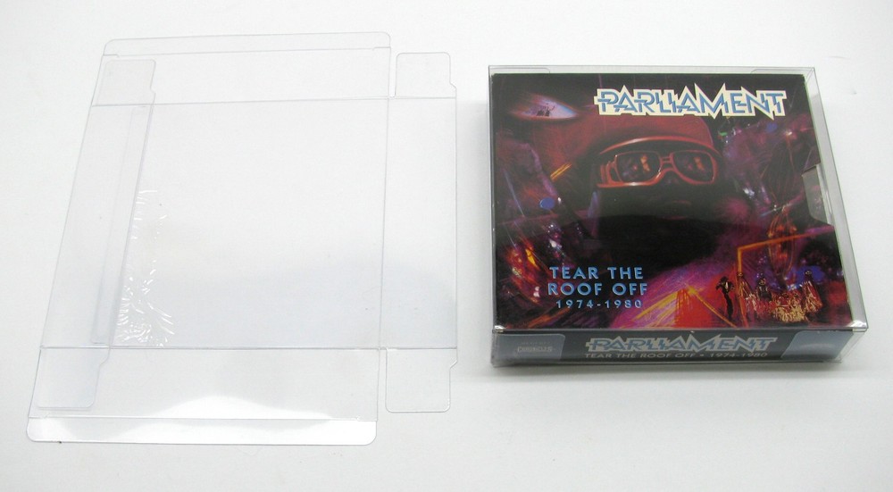 50x OVERSIZED MUSIC CD CASES (SIZE F) - CLEAR PLASTIC PROTECTIVE BOX/SLEEVE