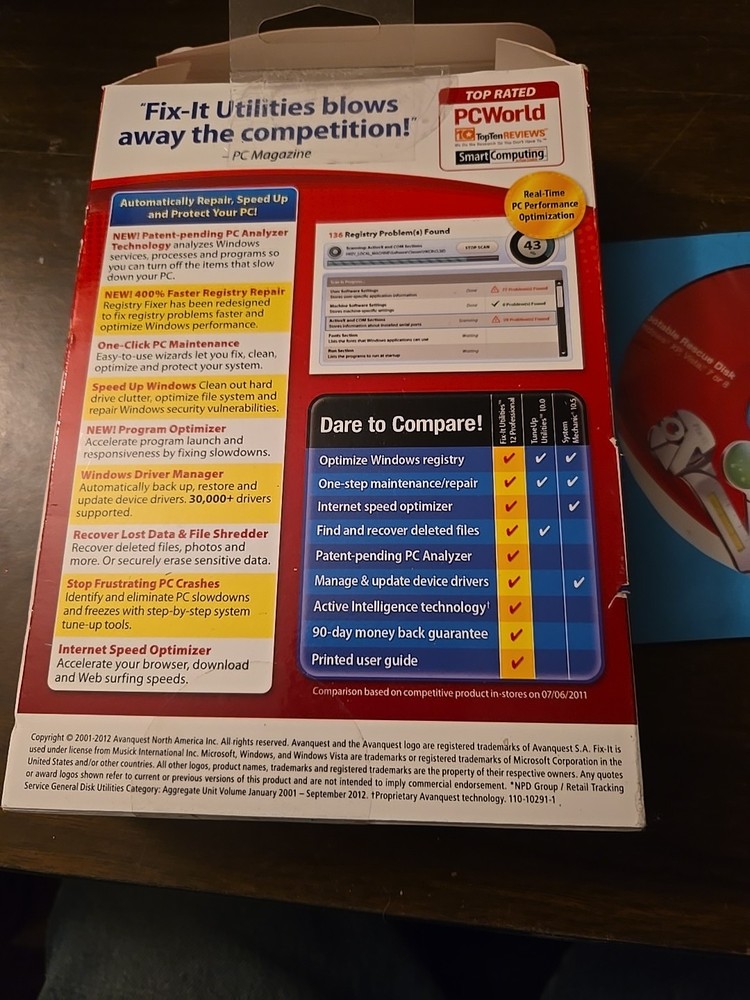 NEW Fix-It Utilities Professional Software - 5 PC License by Avanquest (2015)