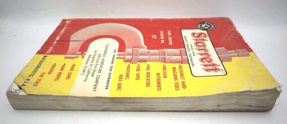 Starrett Tools Catalog #27, Second Edition, 1957