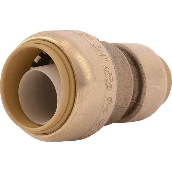 SharkBite U058LF 3/4" x 1/2" Brass Push Reducing Coupling