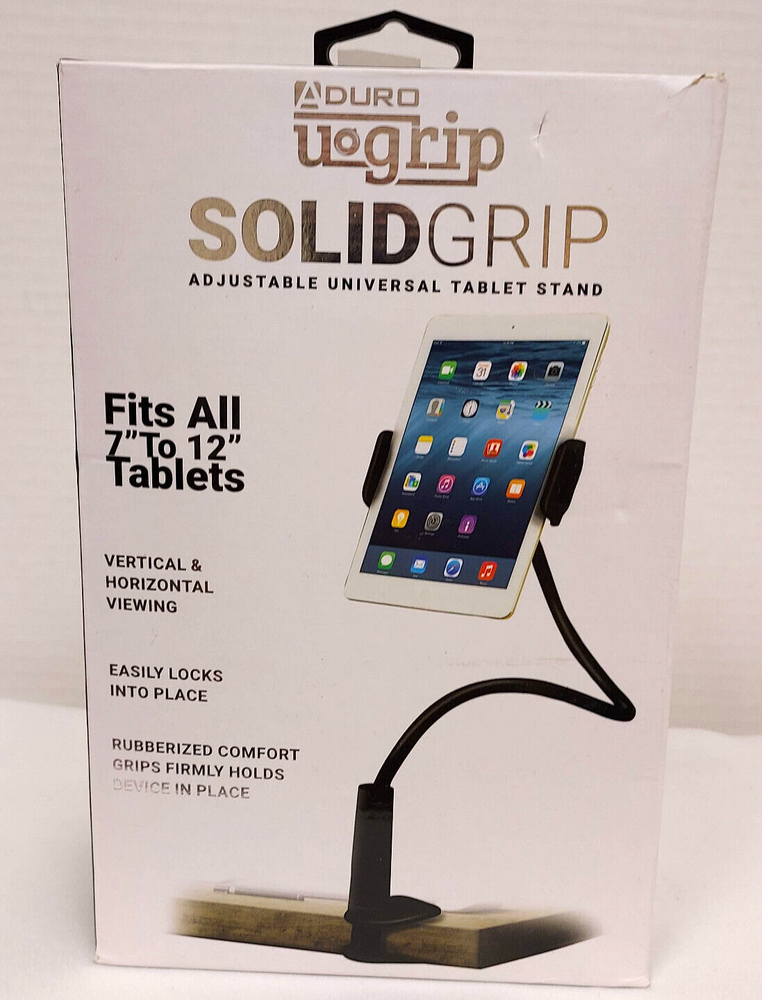 Aduro Solid Grip Adjustable Universal Tablet Stand With Gooseneck