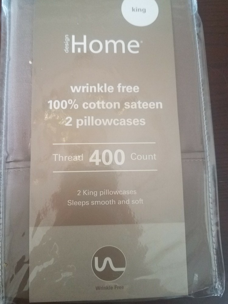 design Home Caribou Solid/King two king pillowcases 20 in. x 40 in