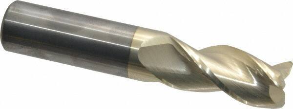 Accupro 3/4" Diam 3 Flute Single End Solid Carbide 0.06" Corner Radius End Mi...