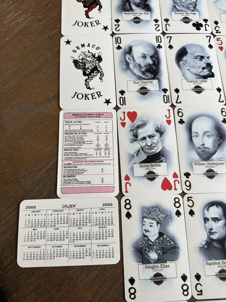 Houston Chronicle Full Deck Of With Significant Historical Figures Nice Deck