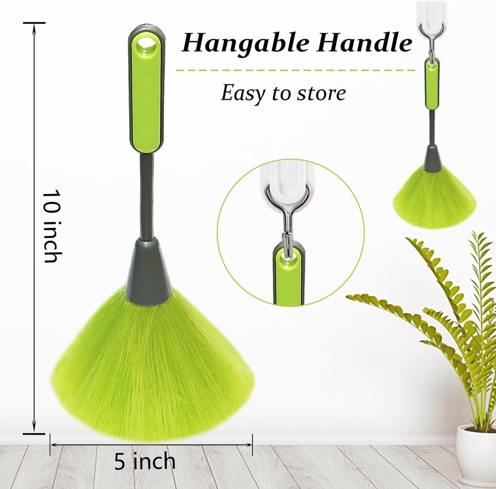 4 Pack 10 inch Microfiber Duster, Feather Duster, Grips Microfiber Delicate