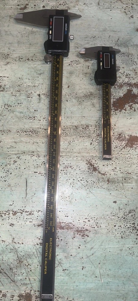 12" 300MM  & 4” 200MM Electronic Digital Caliper Precision Stainless EUC